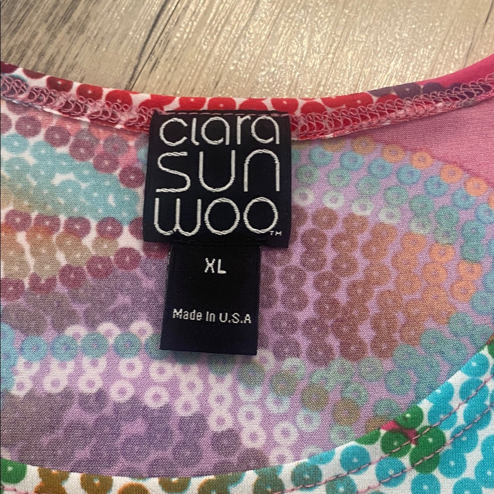 Clara Sun Woo Stretchy Tank Top Multi Colored XL - Picture 3 of 7